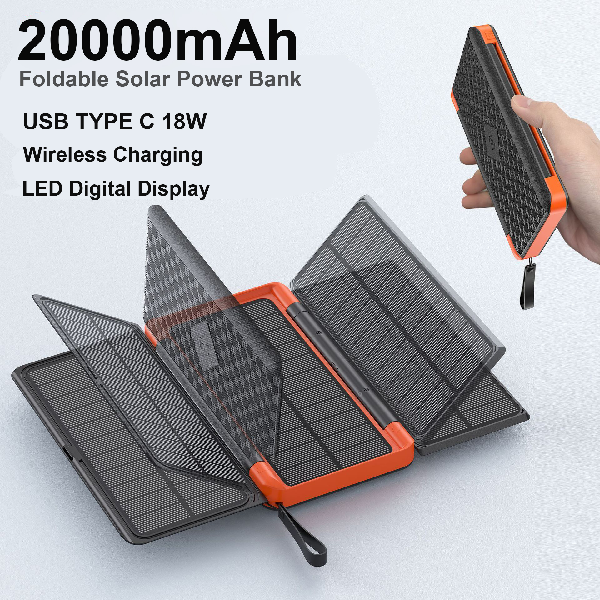 Xiaomi Outdoor Power Supply - 20000mAh outdoor Solar Power Bank with