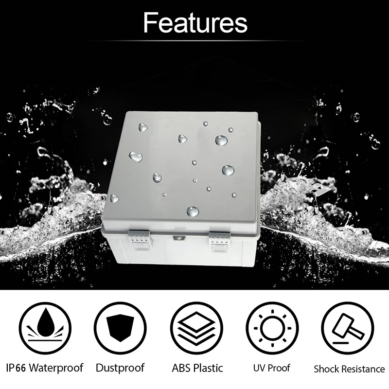 Ip66 Abs Pc Hinged Plastic Enc - Outdoor Power Supply Box recension och pris