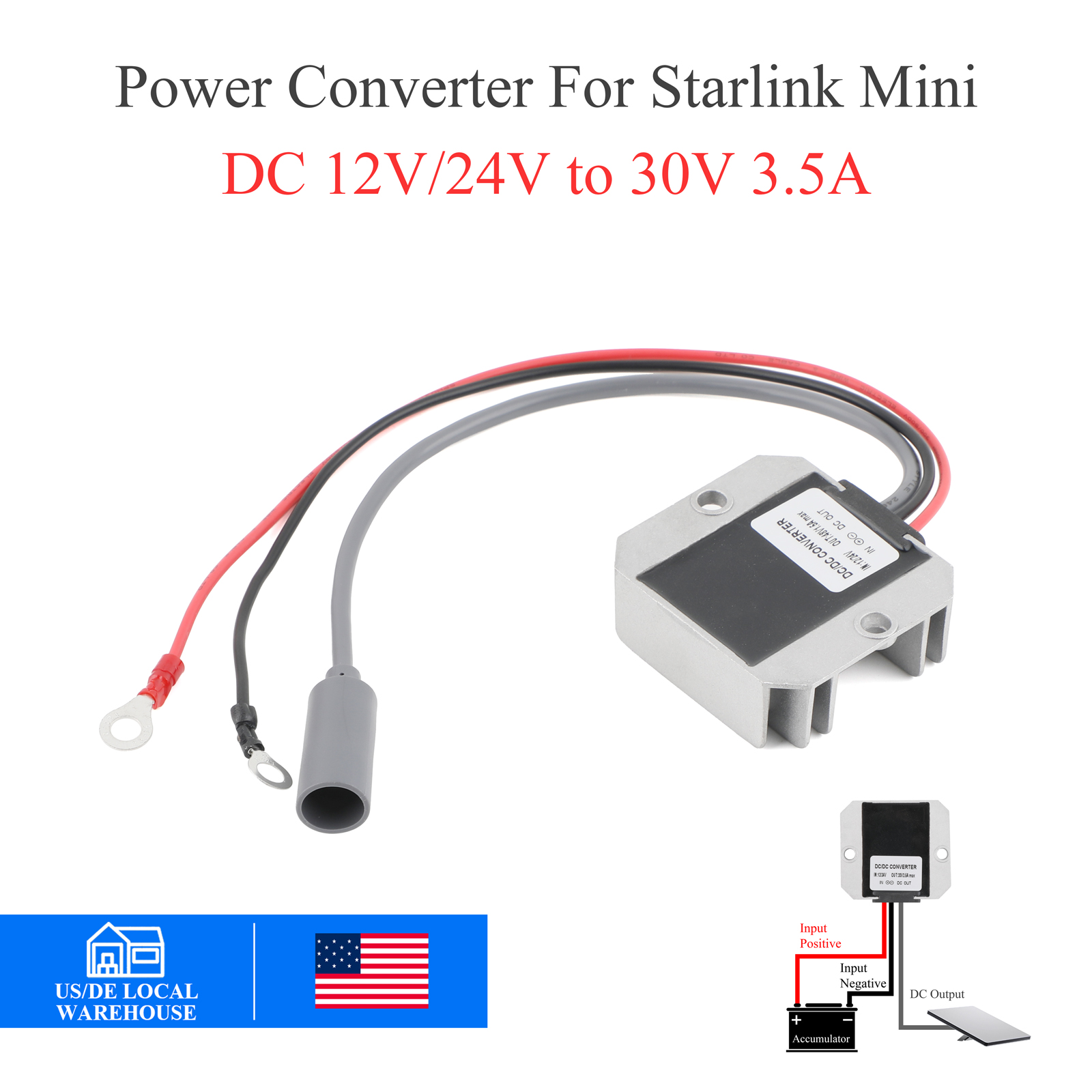 US 12V 24V to 30V 3.5A DC Step - Outdoor Power Block recension och pris
