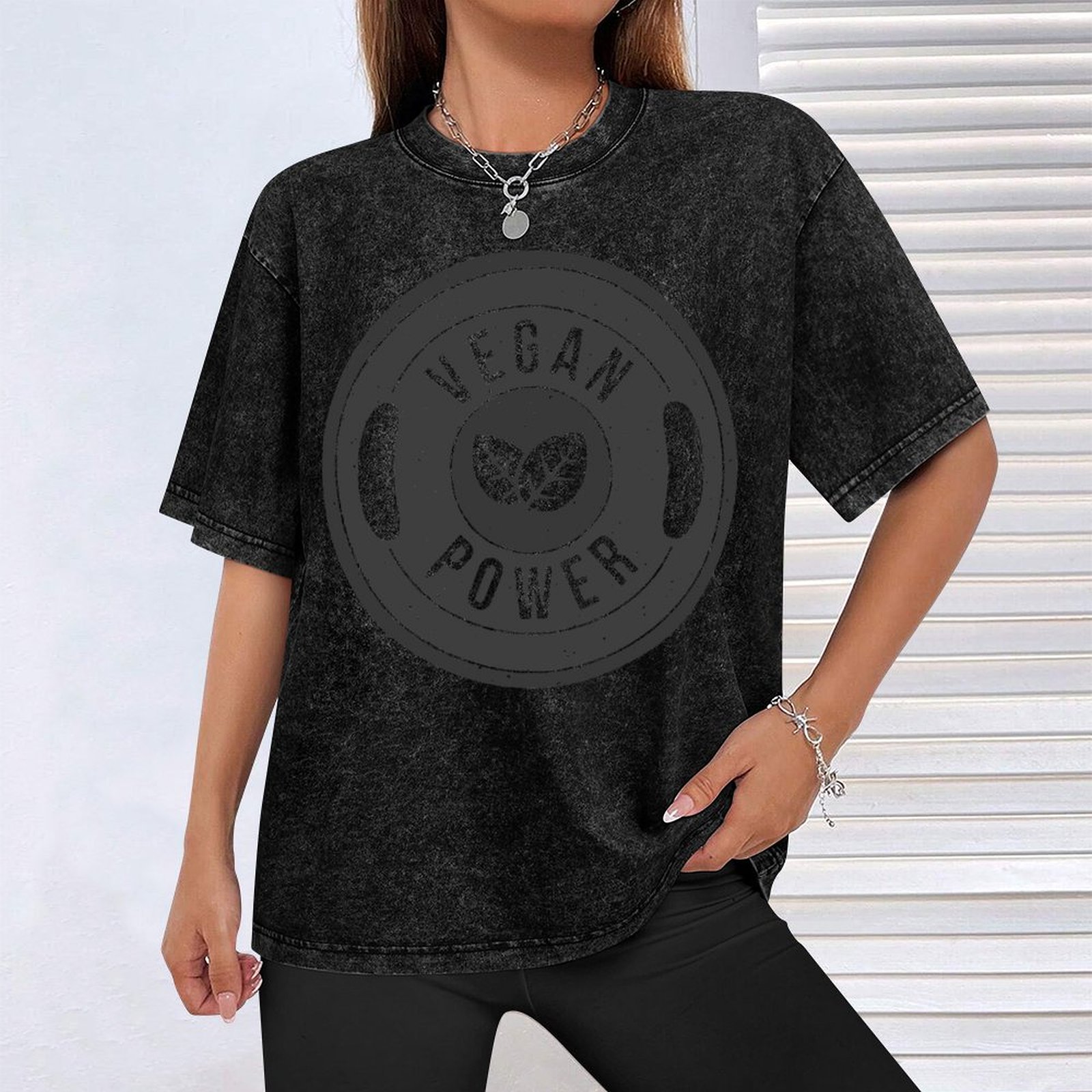 Vegan power barbell T-Shirt Su - Outdoor Power Block recension och pris