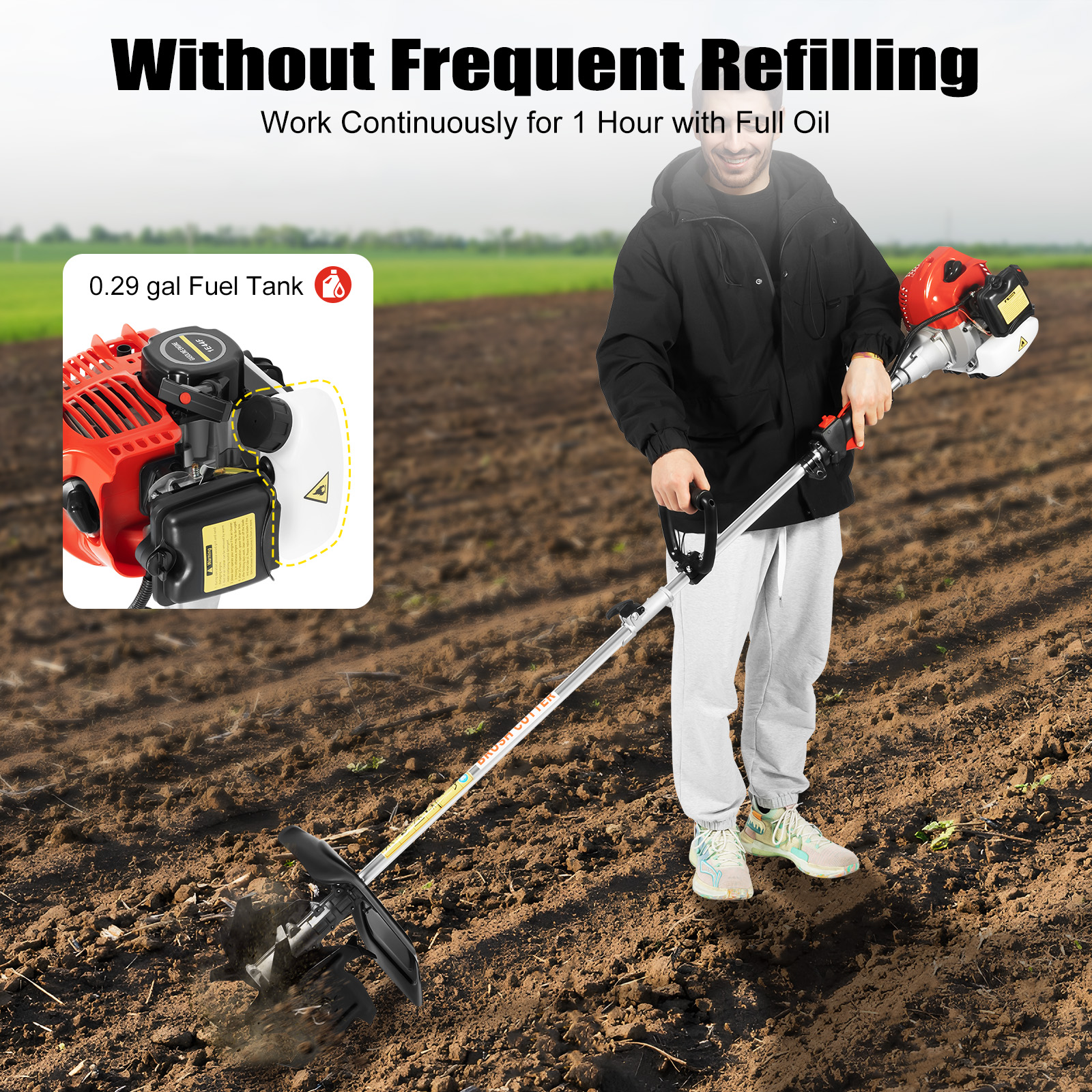 Gas Powered Mini Tiller Cultiv - Garden Tiller Mini recension och pris