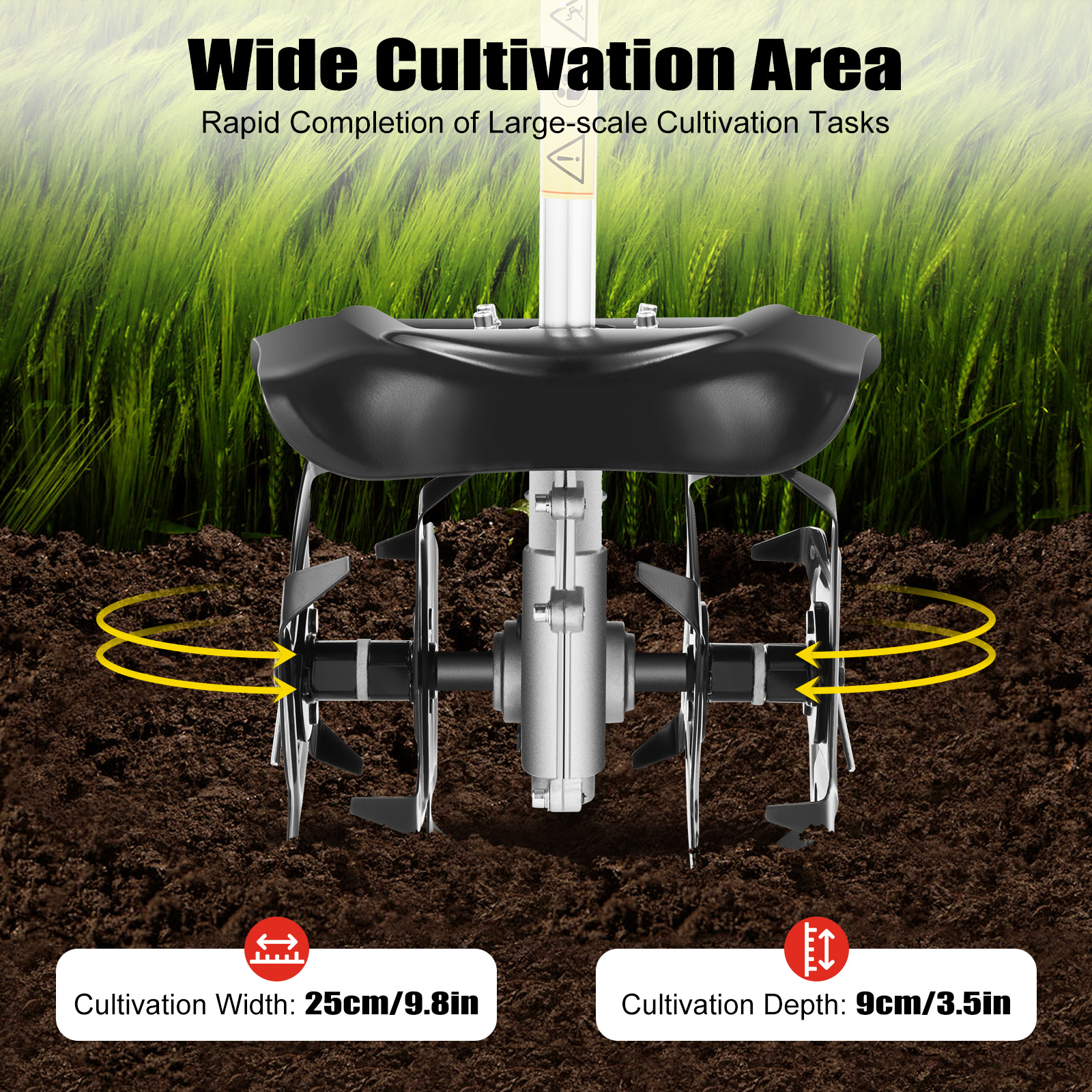 Gas Powered Mini Tiller Cultiv - Garden Tiller Mini recension och pris