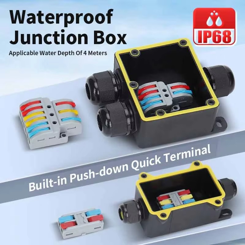 Junction Box Waterproof IP68 2 - Outdoor Power Supply Box recension och pris