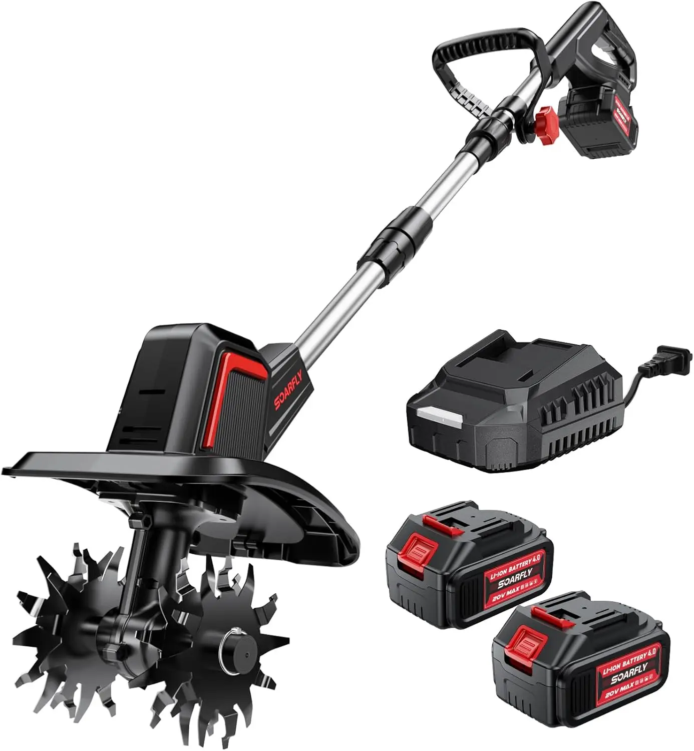 Upgraded Cordless Electric Til - Garden Tiller Mini recension och pris