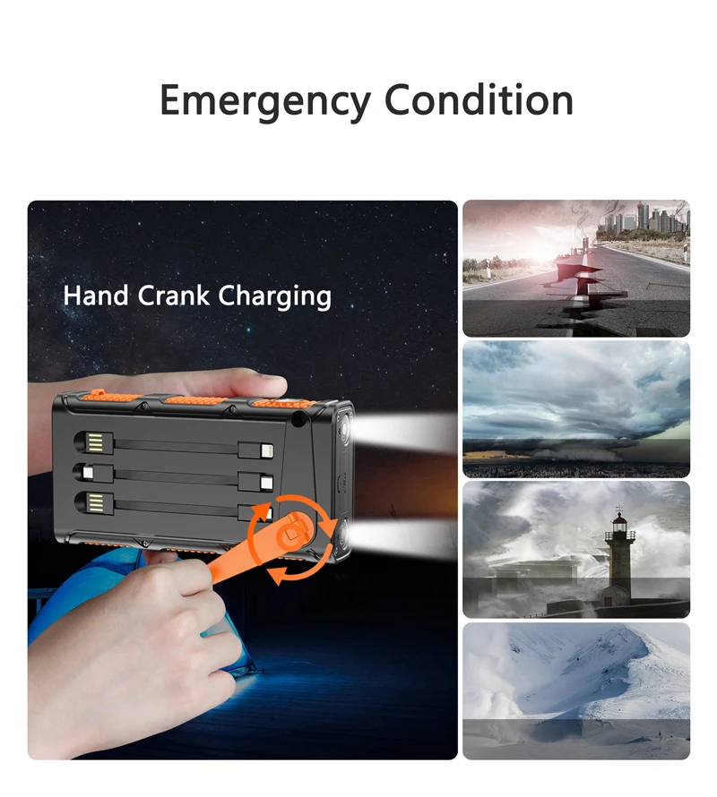 50000mAh Hand Crank Solar Powe - Xiaomi Outdoor Power Supply recension och pris
