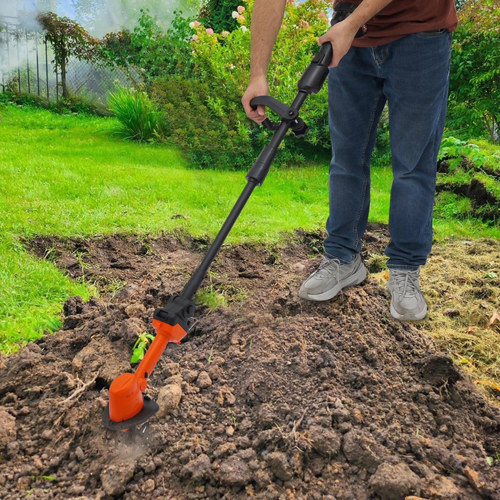 21V Cordless Mini Tiller Culti - Garden Tiller Mini recension och pris