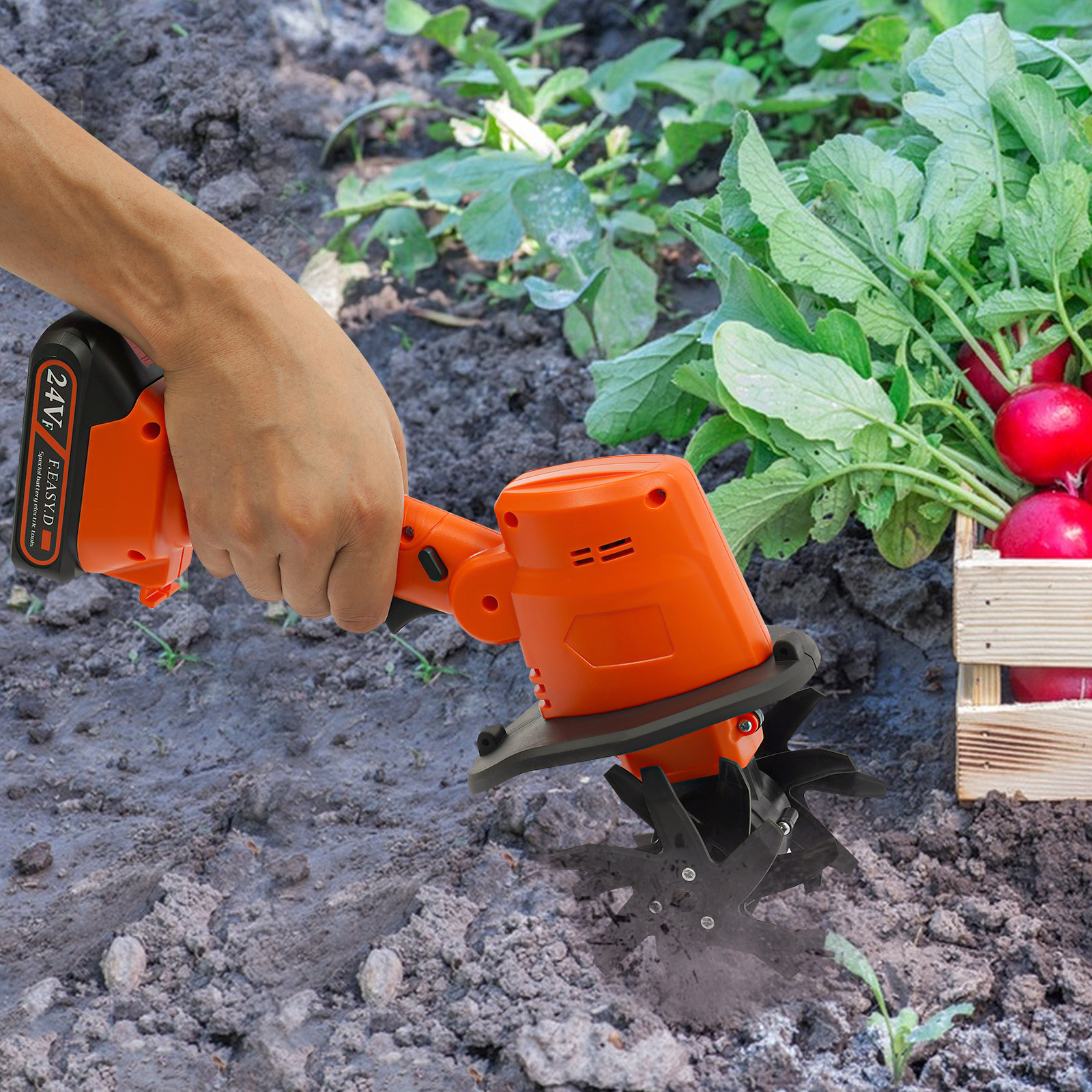 21V Cordless Mini Tiller Culti - Garden Tiller Mini recension och pris