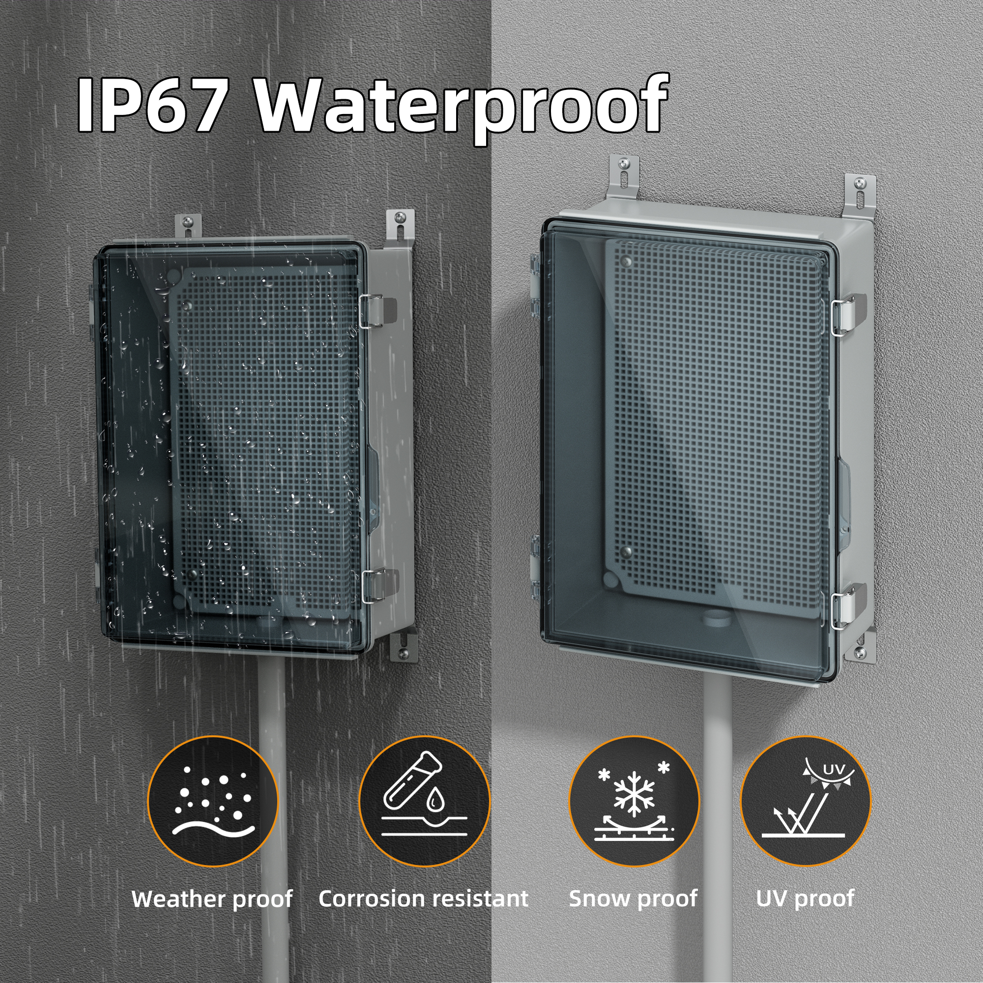 Clear Electrical Enclosure Box - Outdoor Power Supply Box recension och pris