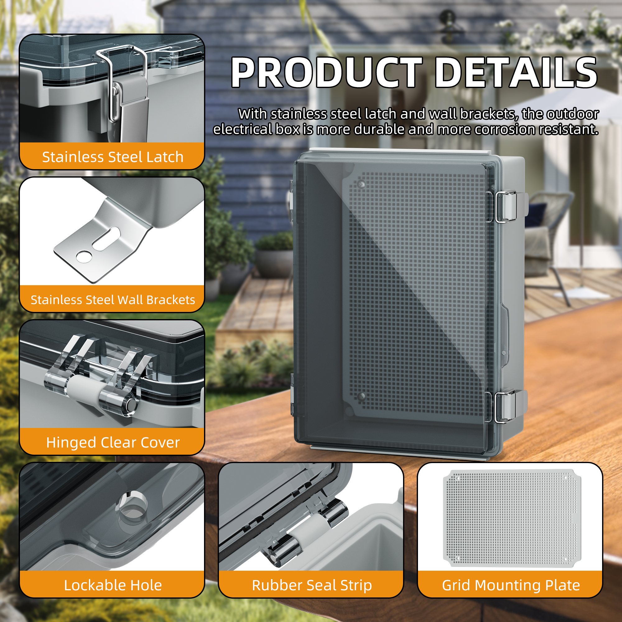Clear Electrical Enclosure Box - Outdoor Power Supply Box recension och pris