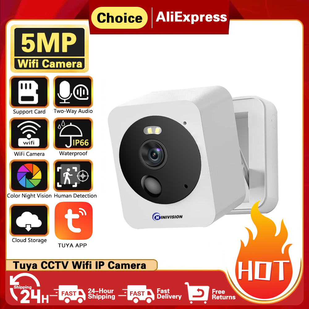 5MP Wifi Smart Home Baby Monit - Outdoor Power Block recension och pris